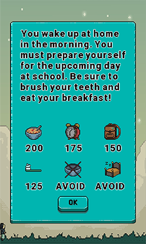 A screenshot of the tutorial view.