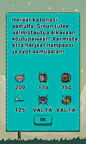 Kuvakaappaus ohjenäkymästä.