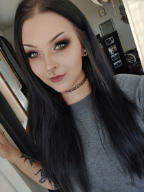 Graphics designer Olivia Koivisto.