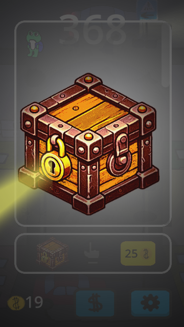 Loot boxin lukko hohtaa kirkasta valoa