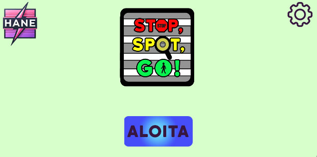 Pelin aloitusnäkymä