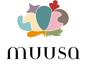 Muusan logo, jossa linkki