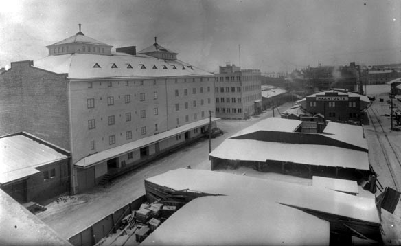 Osuusliike Voiman keskusvarasto vuonna 1936