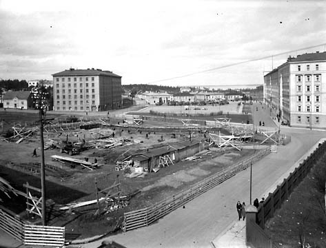 Lyseon rakennustyömaa 1934