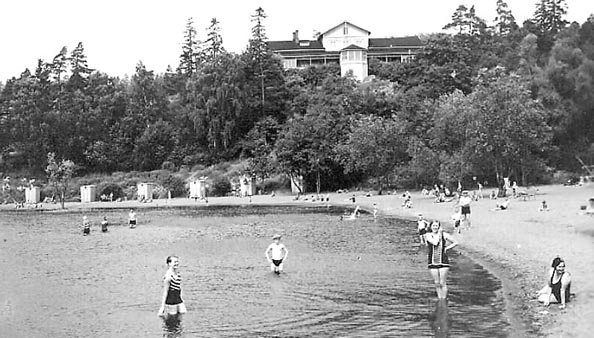 Pyynikin uimaranta 1930-luvulla.