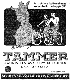 Kone ja Terä OY:n mainos 1938