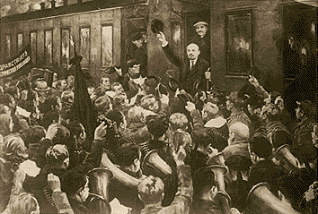 Kuva: Lenin 
saapuu 
Pietariin