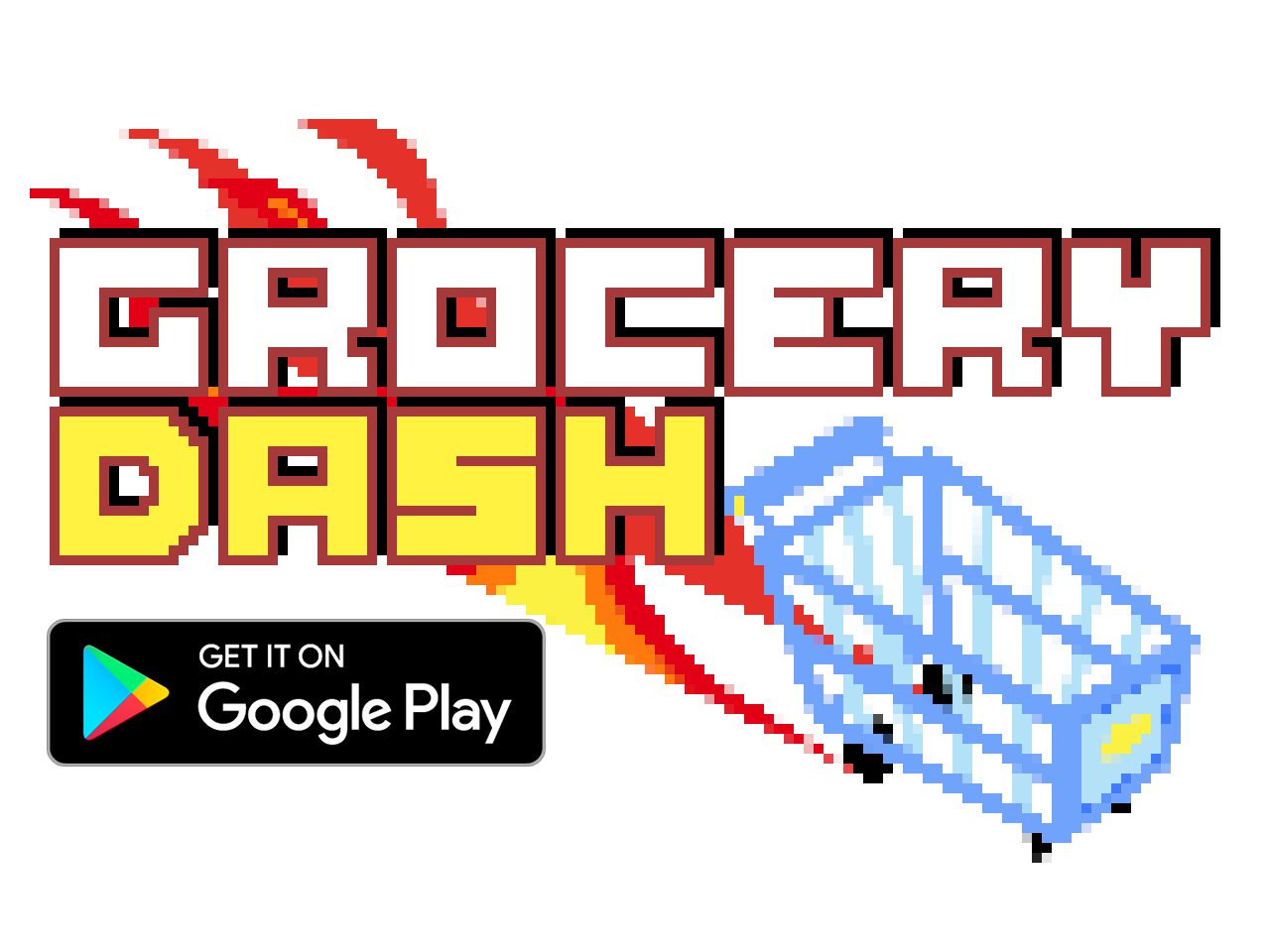 Grocery Dash Logo and Google Play Store Banner