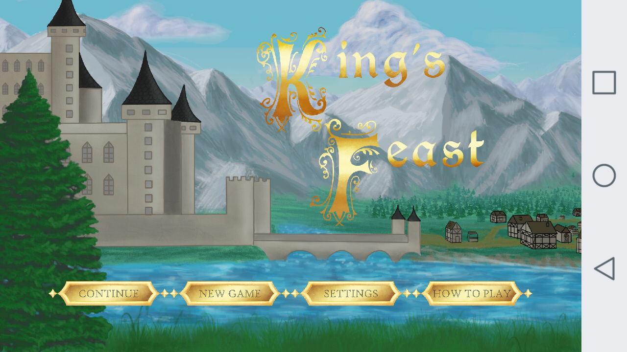 picture of the main menu